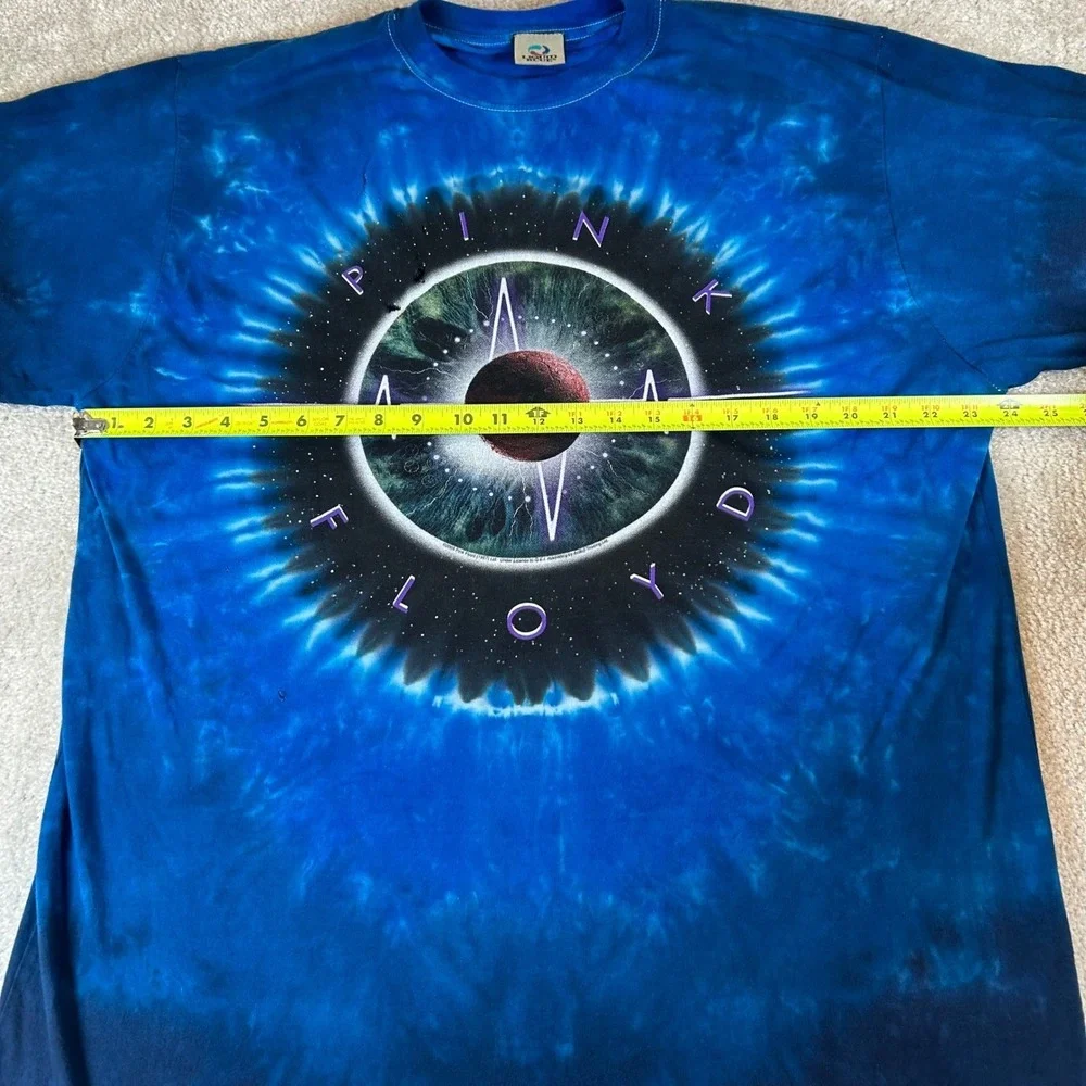 Pink Floyd Pulse Liquid Blue Tie Dye Graphic T-Shirt Blue Men's XL 2005 Rock Tee